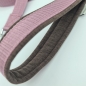 Preview: Leine mit weicher Handschlaufe altrosa mauve-braun